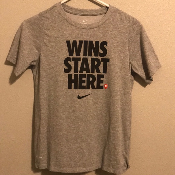 Grey boys Nike Dri-fit t-shirt - Picture 1 of 3